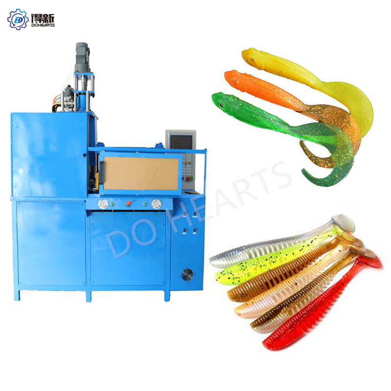 Machine de moulage par injection d'appâts de poissons souples en PVC multicolore