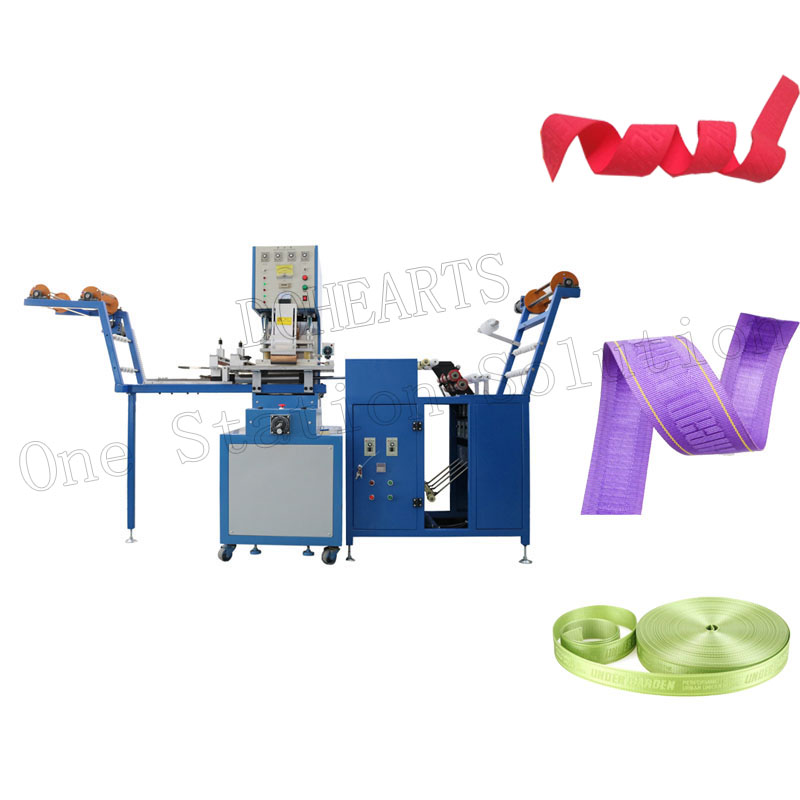 Machine de gaufrage de logo de ruban/ceinture/ruban élastique avec CE